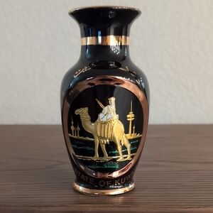 Black and Gold Decorative Vase